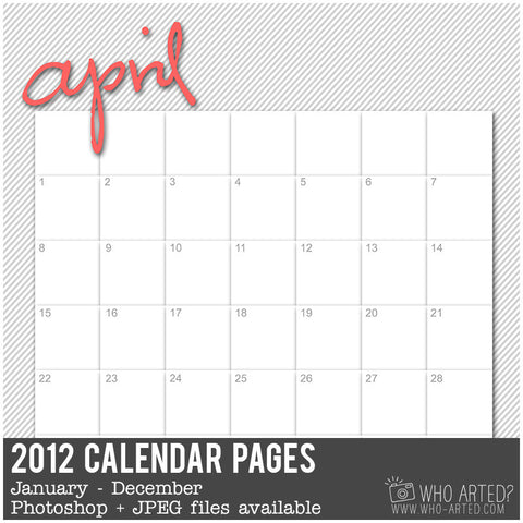 2012 Calendar Templates